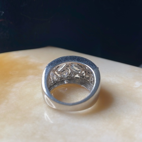 Epiphany Ring Sterling Silver 925 Assortment of CZ Stones Ring - Picture 6 of 10